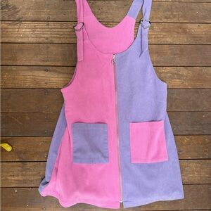 Blackmilk Pastel Block Corduroy Pinny Dress (AU 10)